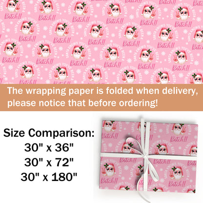 Funny Santa Wrapping Paper