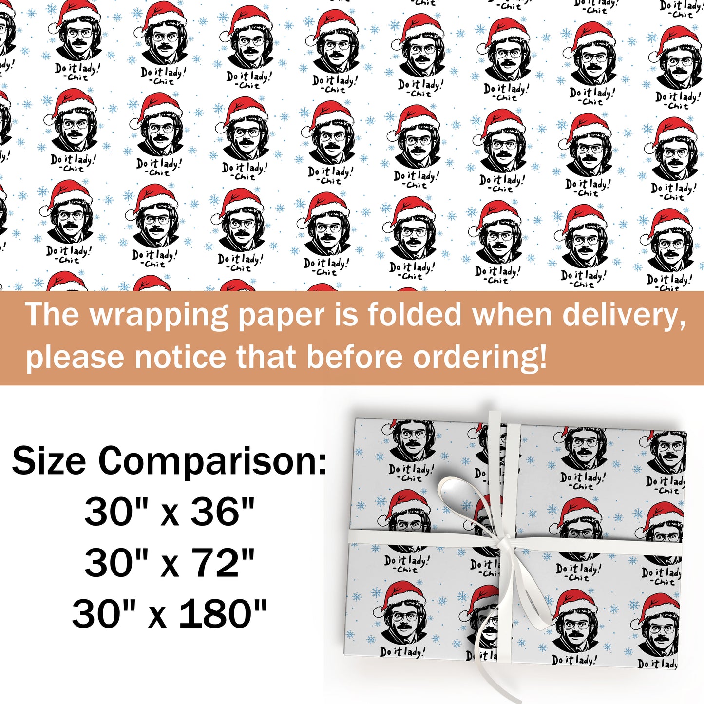 Do It Lady Wrapping Paper