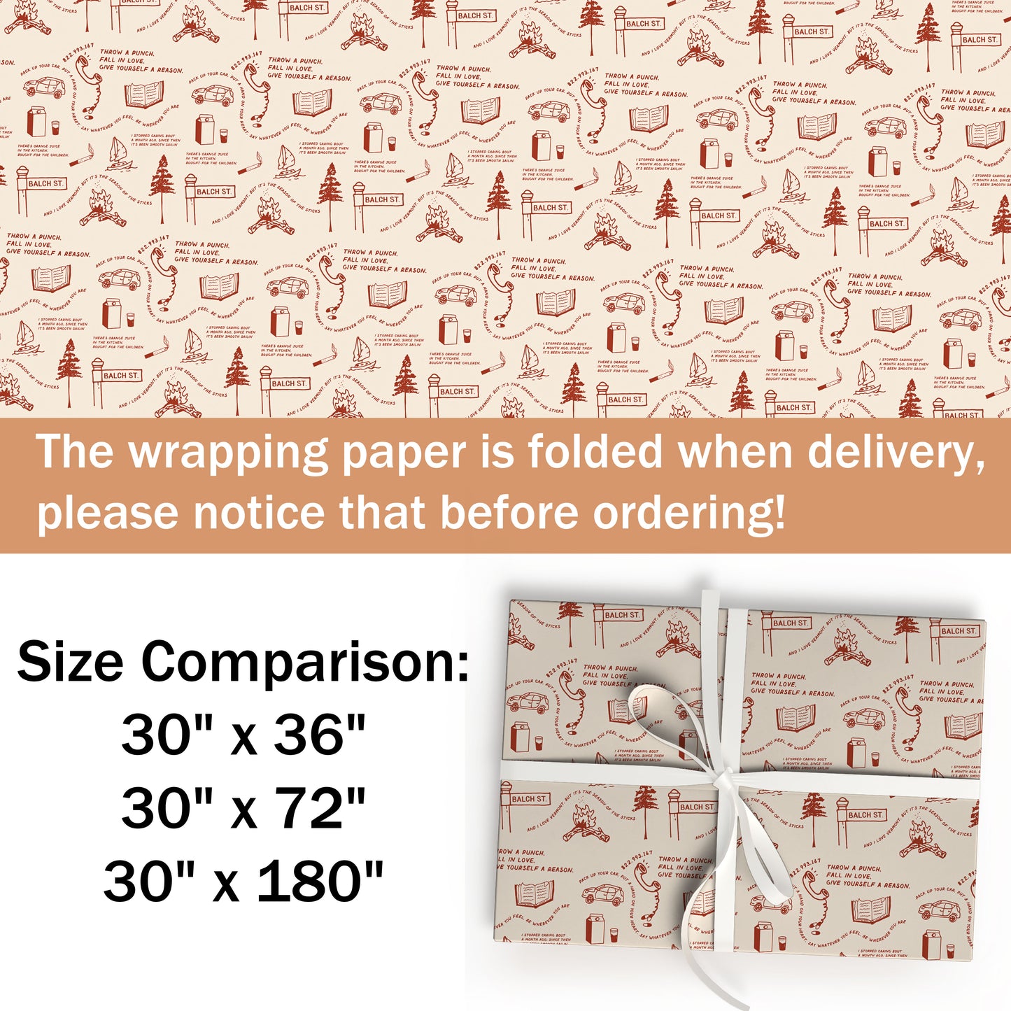 Noah Kahan Wrapping Paper Sheet