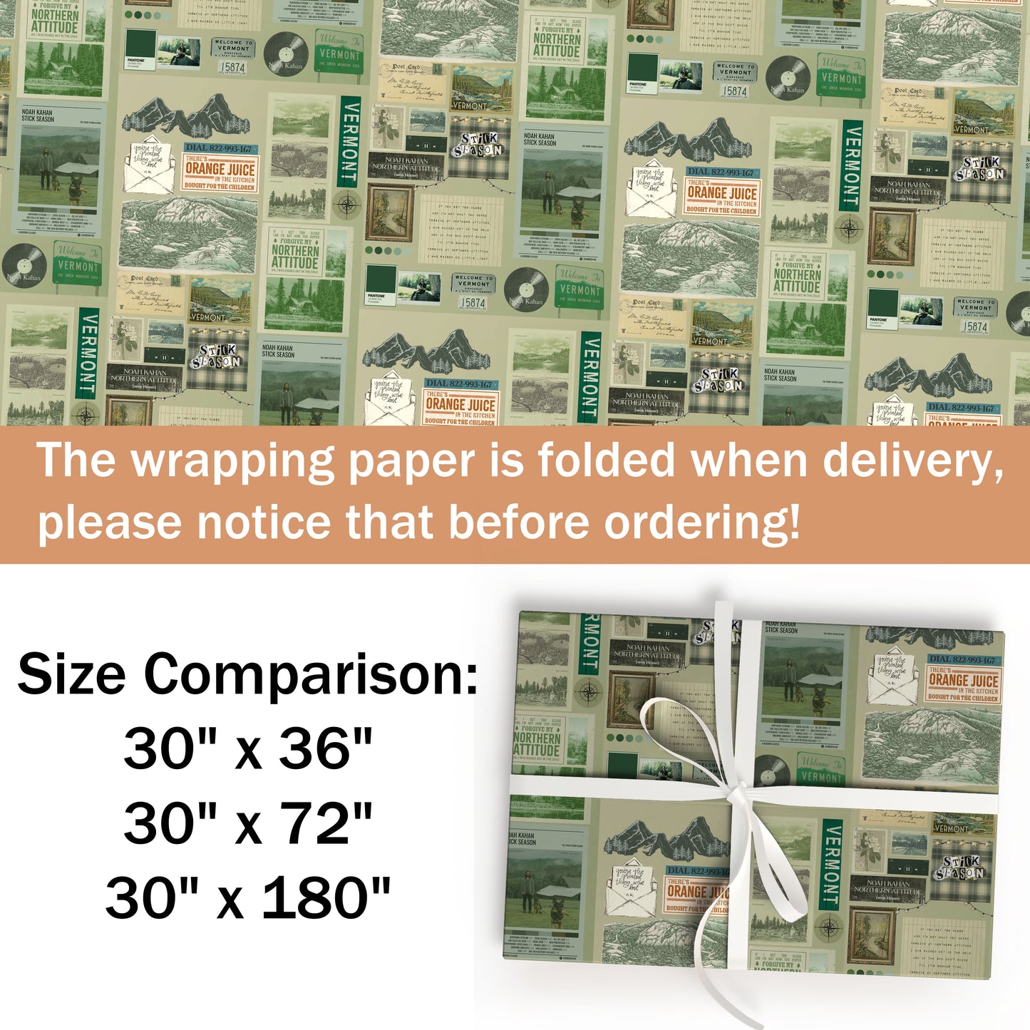 Noah Kahan Wrapping Paper