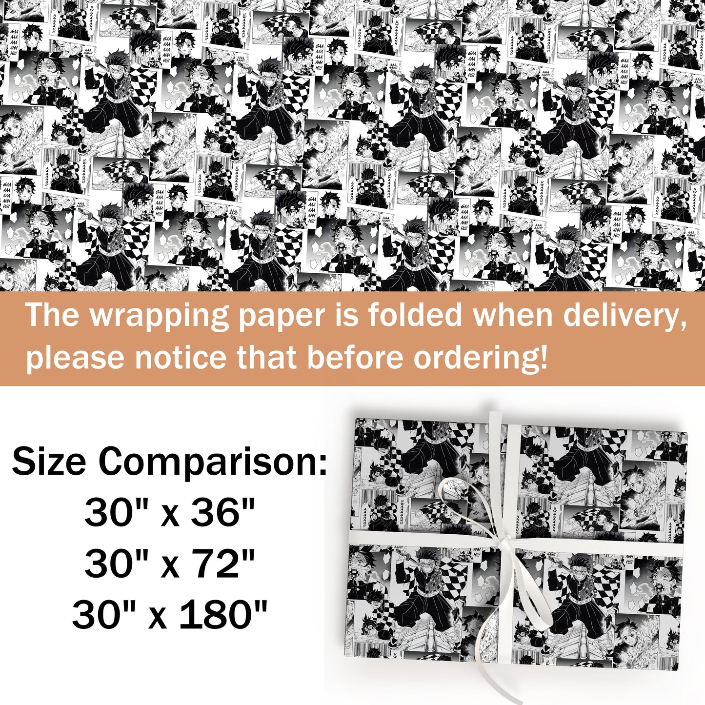 Demon Slayer Kimetsu no Yaiba Wrapping Paper