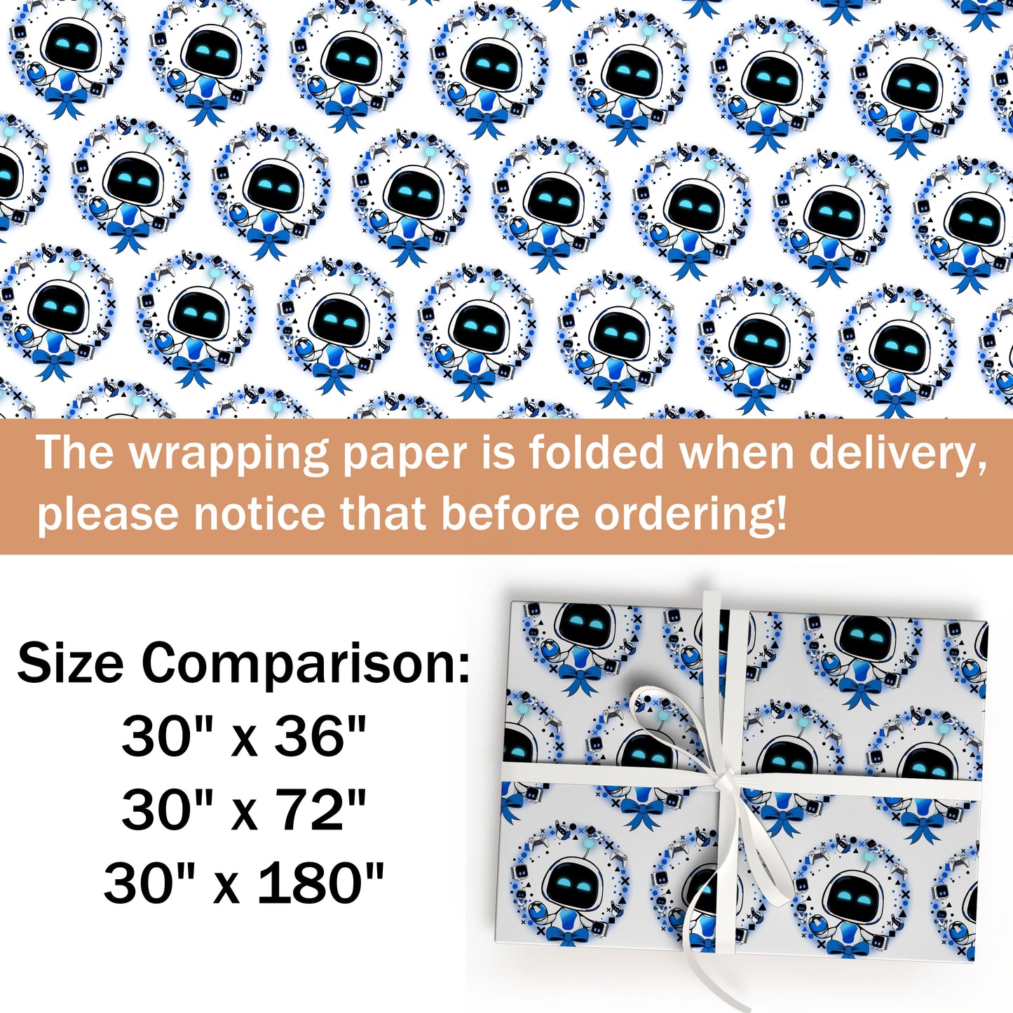 Astro Bot Wrapping Paper