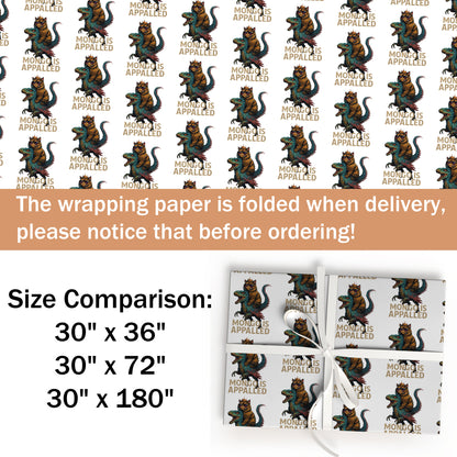 Godzilla Cat Wrapping Paper
