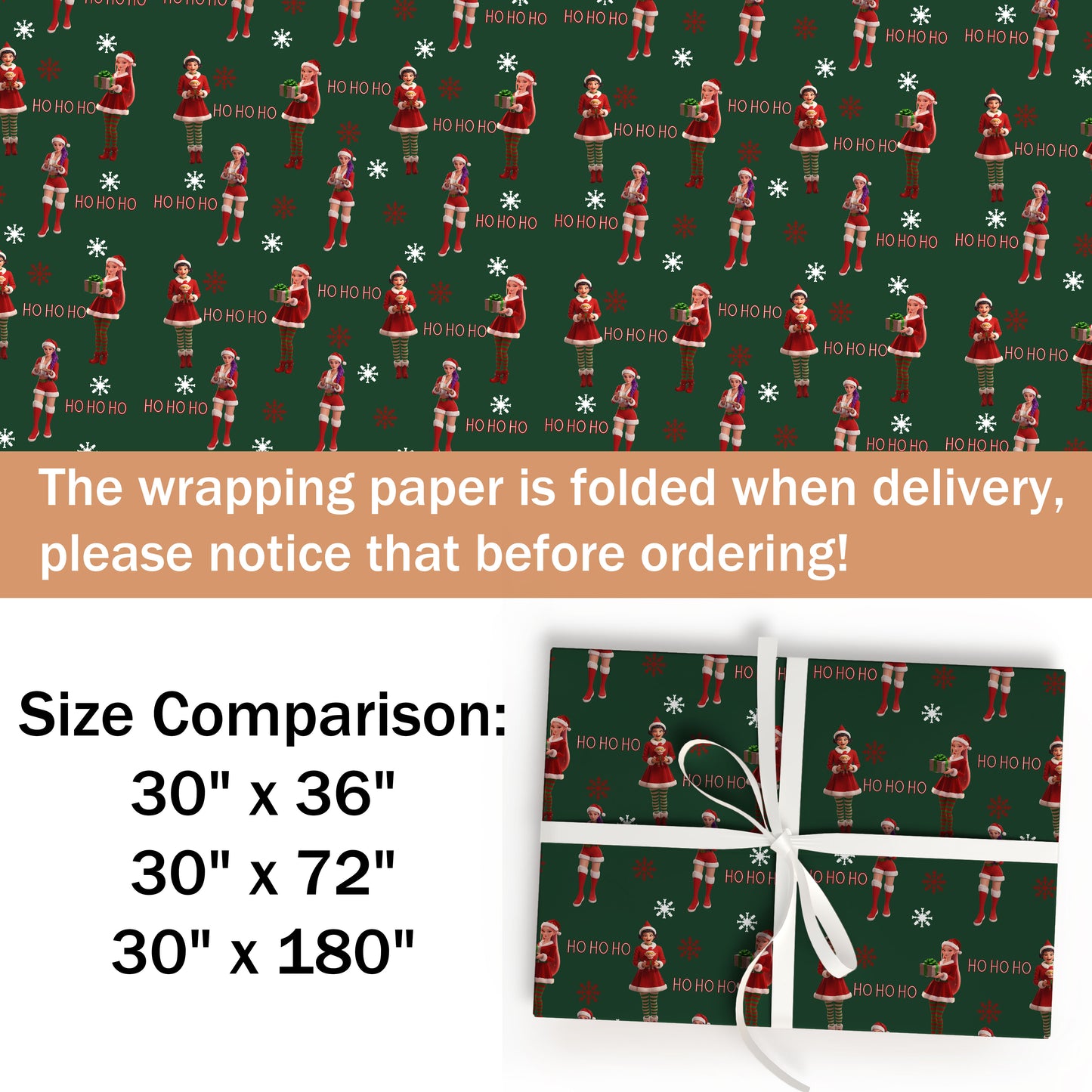 Rumi Claus Wrapping Paper