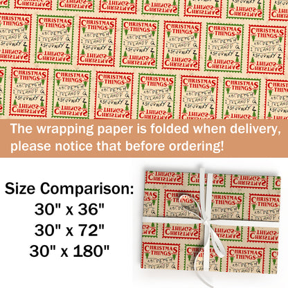 Christmas Things Wrapping Paper