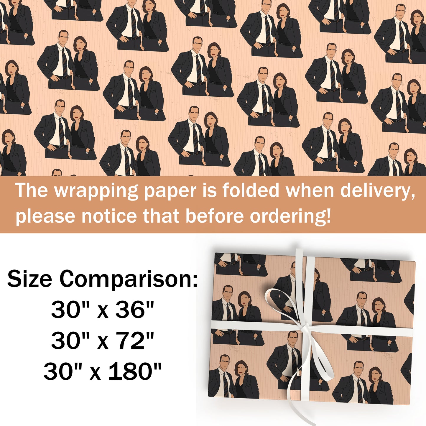 Law And Order Wrapping Paper Gift
