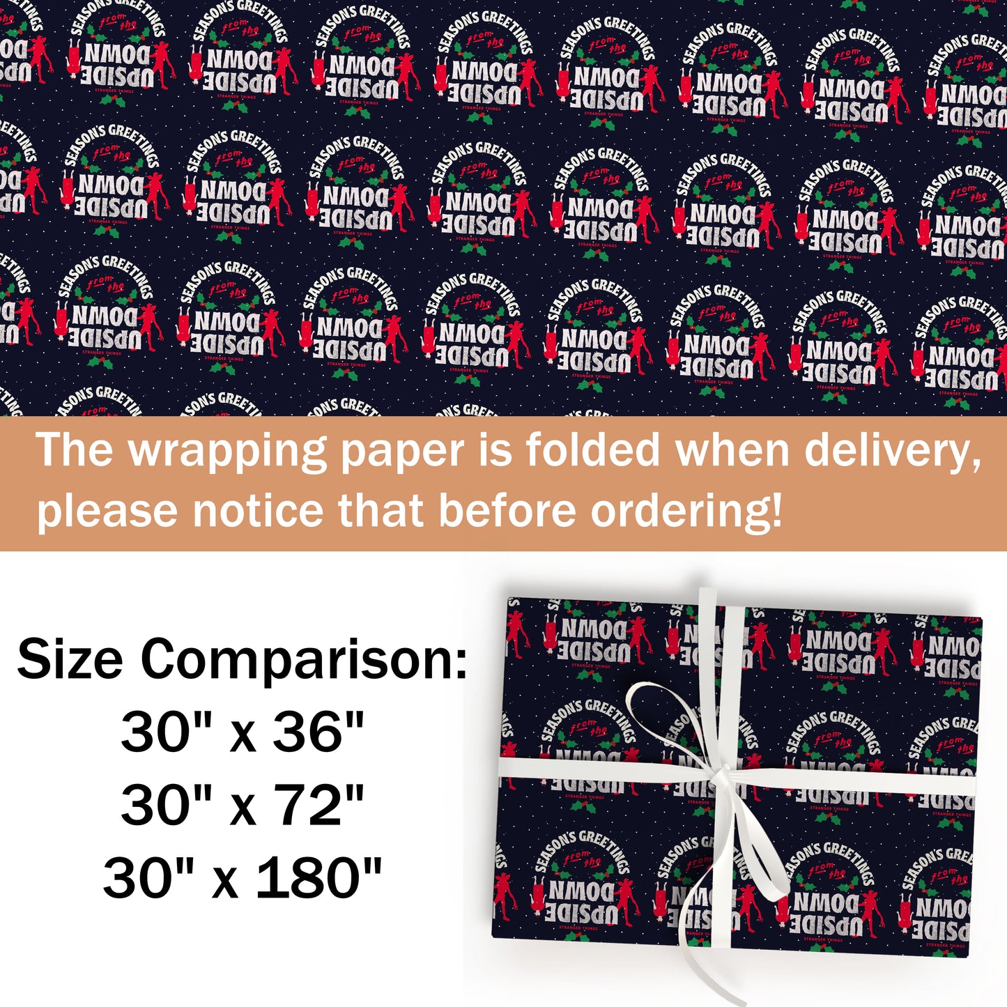 Stranger Things Christmas Wrapping Paper
