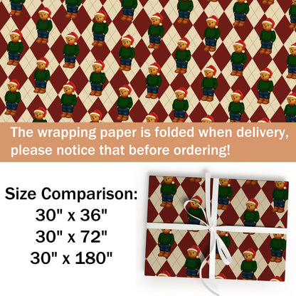 Teddy Wrapping Paper Sheet