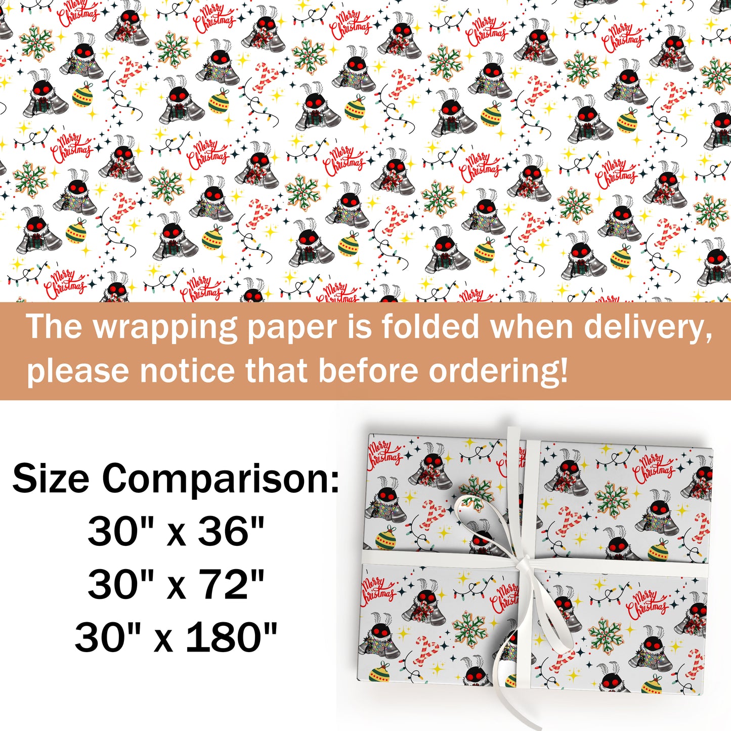 Mothman Wrapping Paper Gift Christmas