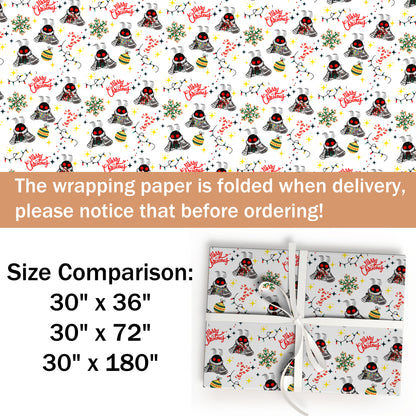 Mothman Wrapping Paper Gift Christmas