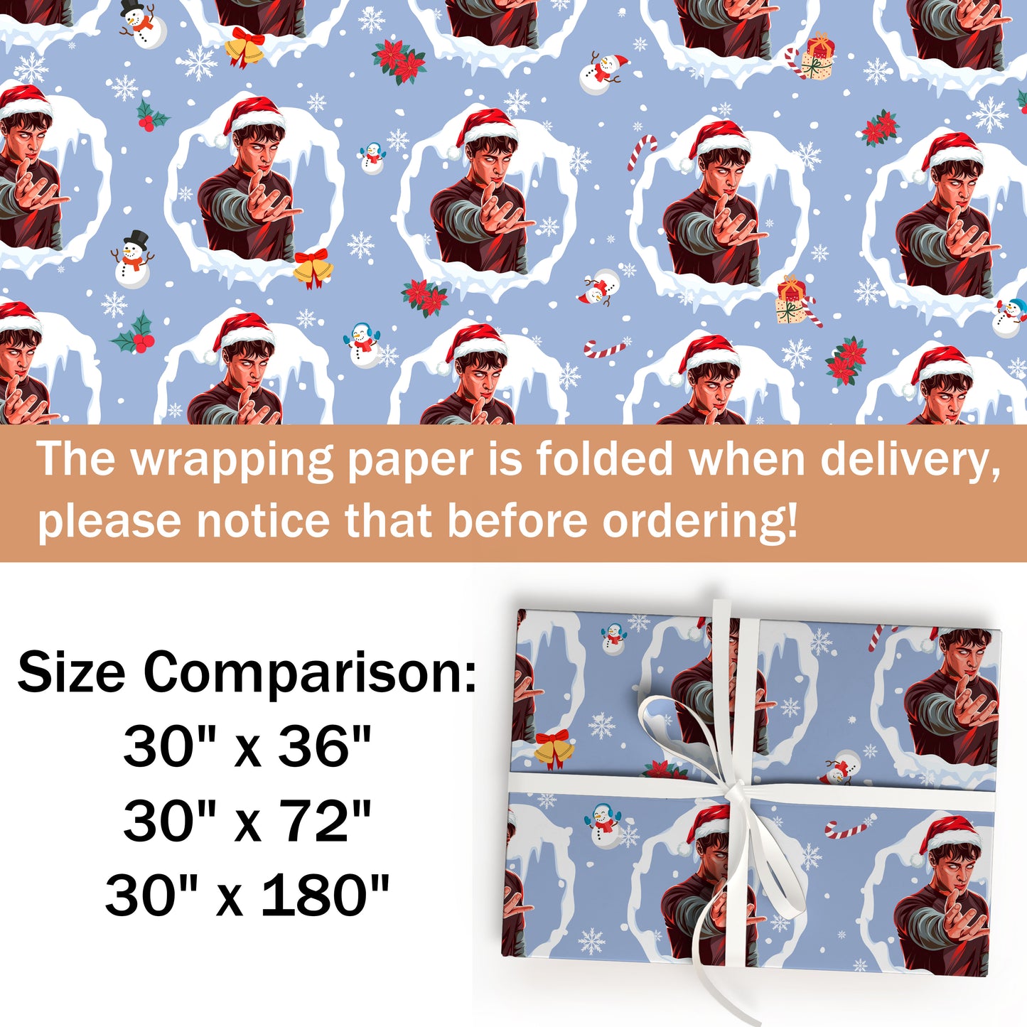 Stranger Things Noah Schnapp Wrapping Paper