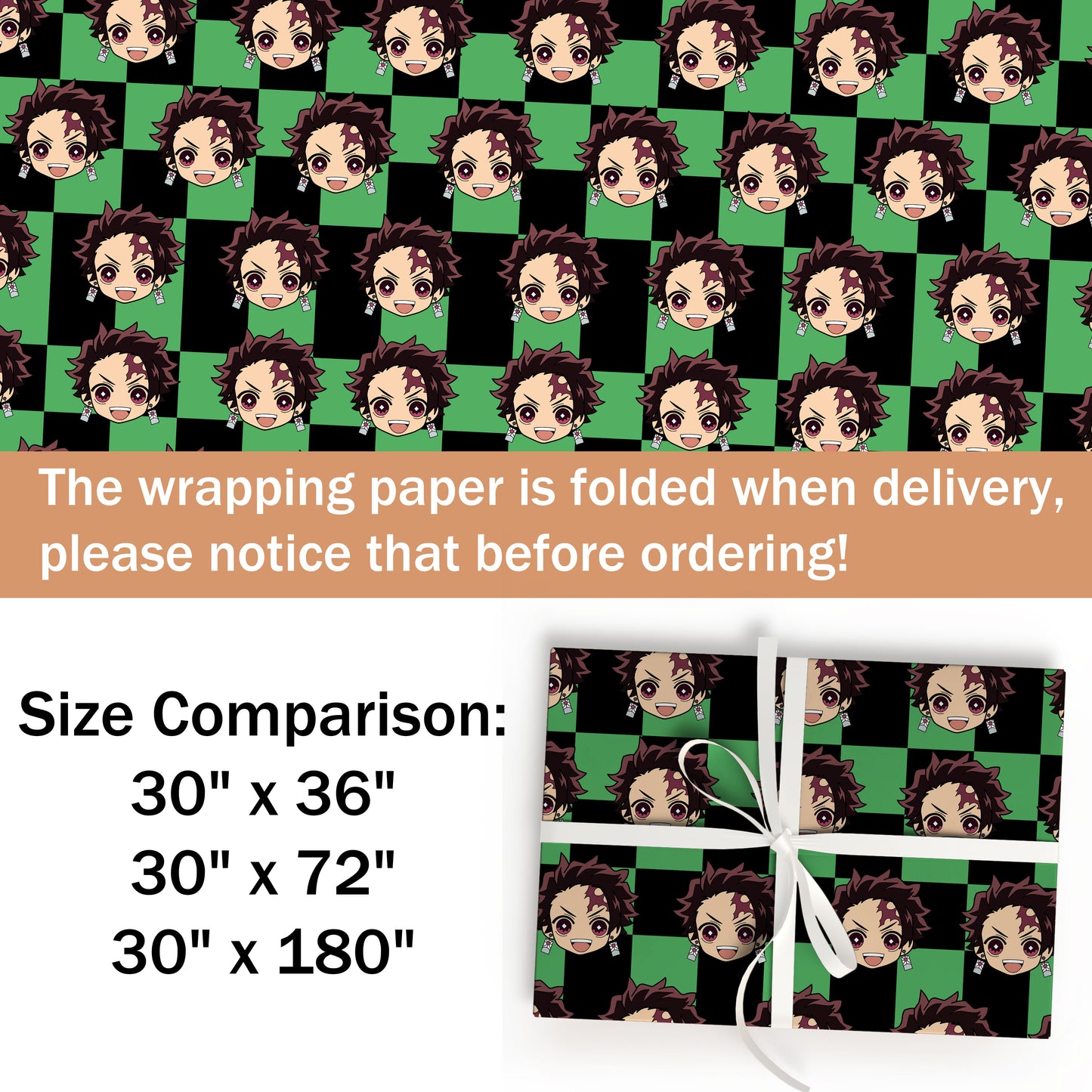 Demon Slayer Kamado Tanjiro Wrapping Paper