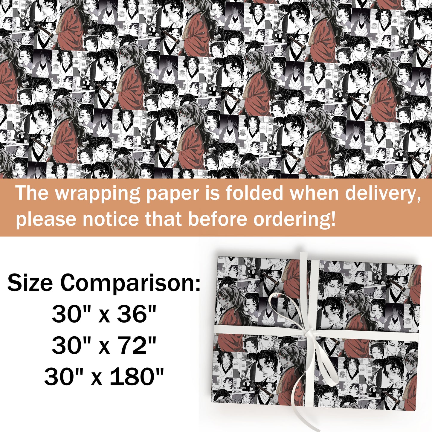Demon Slayer Wrapping Paper Gifts