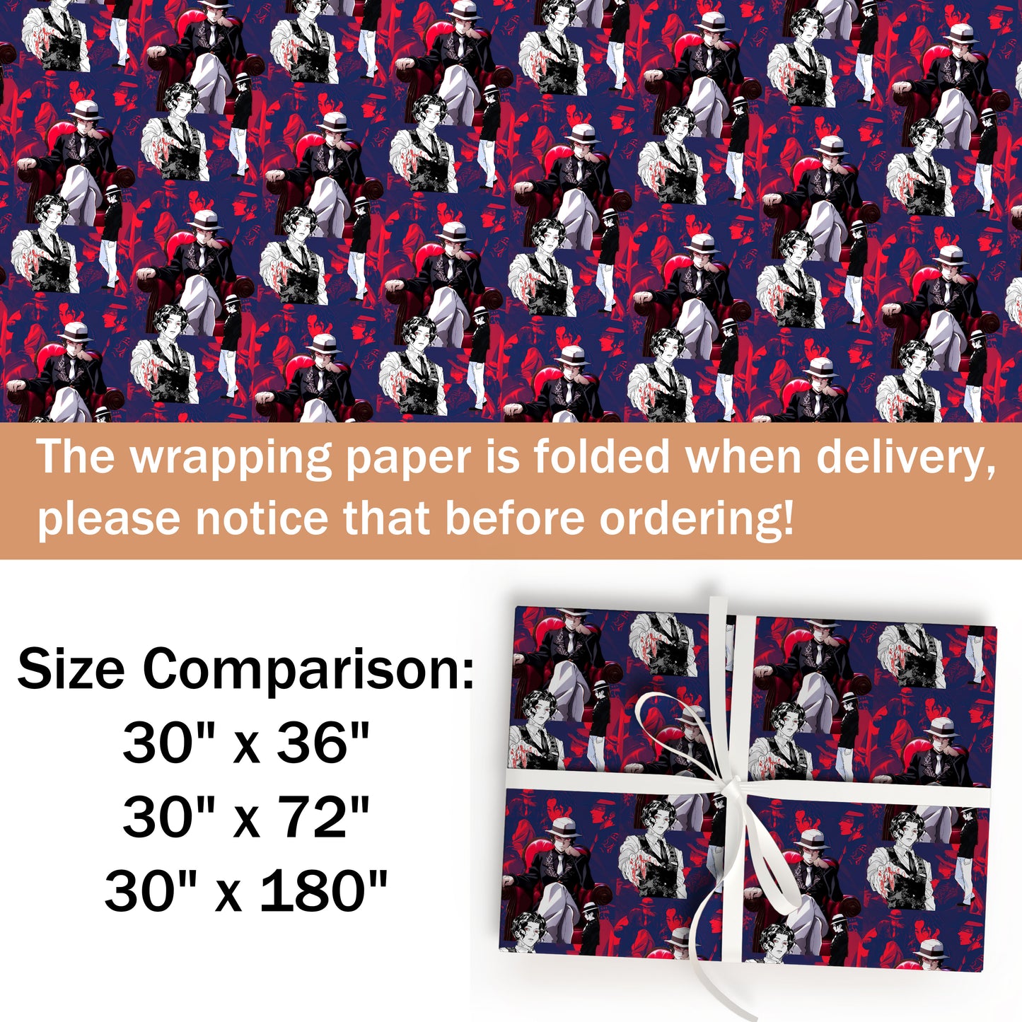 Demon Slayer Muzan Kibutsuji Wrapping Paper
