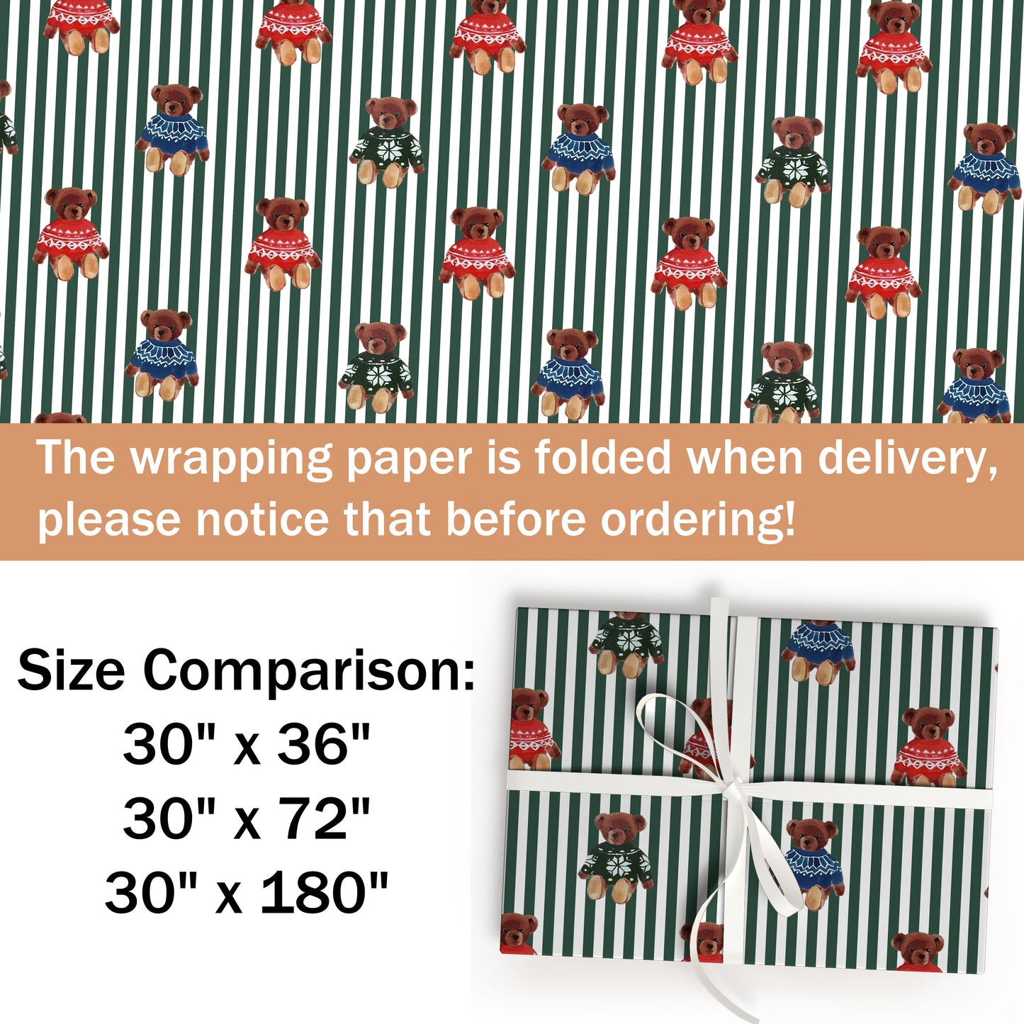 Teddy Bear Wrap Gift