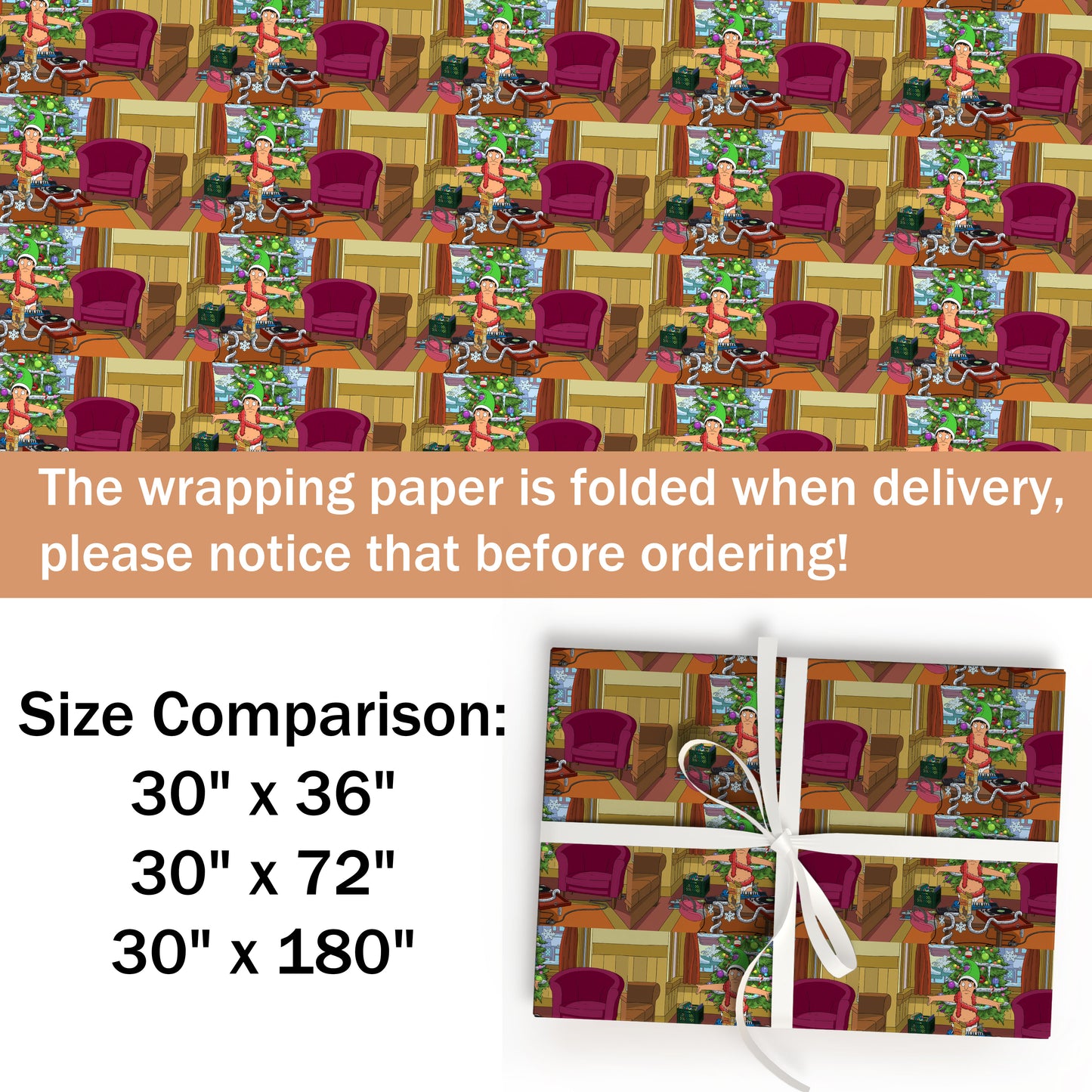 Bob's Burgers Wrapping Paper Sheet
