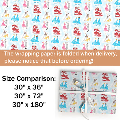 White Christmas Film Gift Wrap