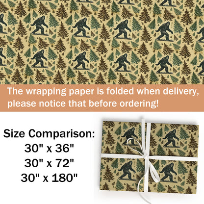 Bigfoot Wrapping Paper