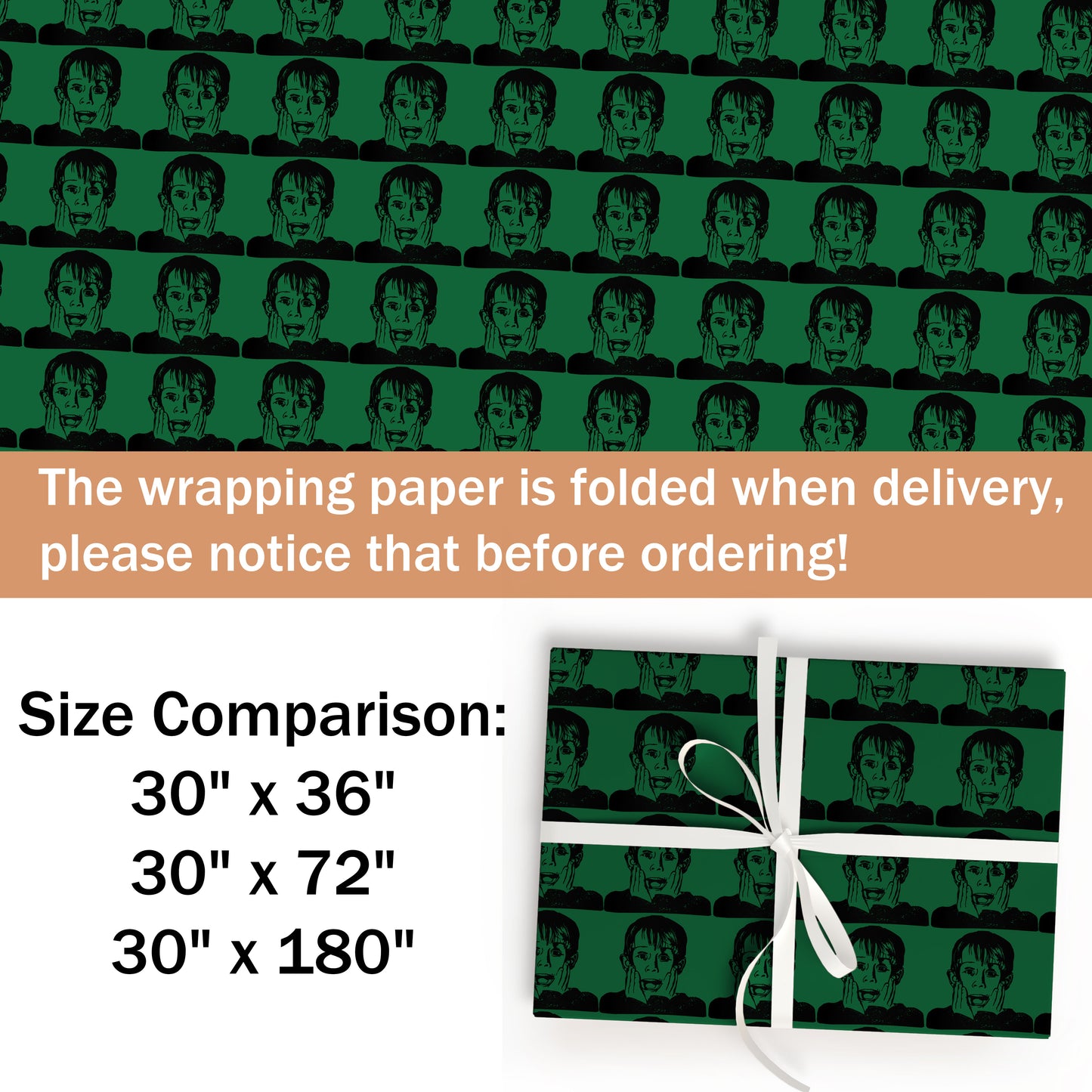 Home Alone Wrapping Paper, Macaulay Culkin Wrap Gift