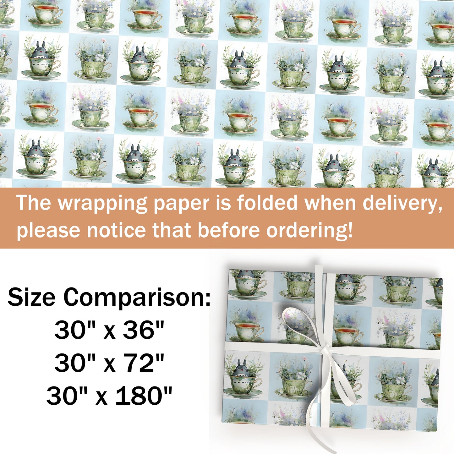 Totoro Christmas Wrapping Paper
