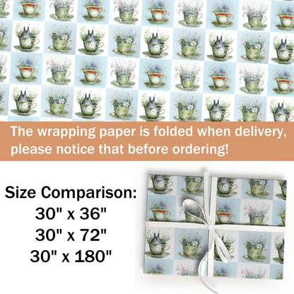 Totoro Christmas Wrapping Paper