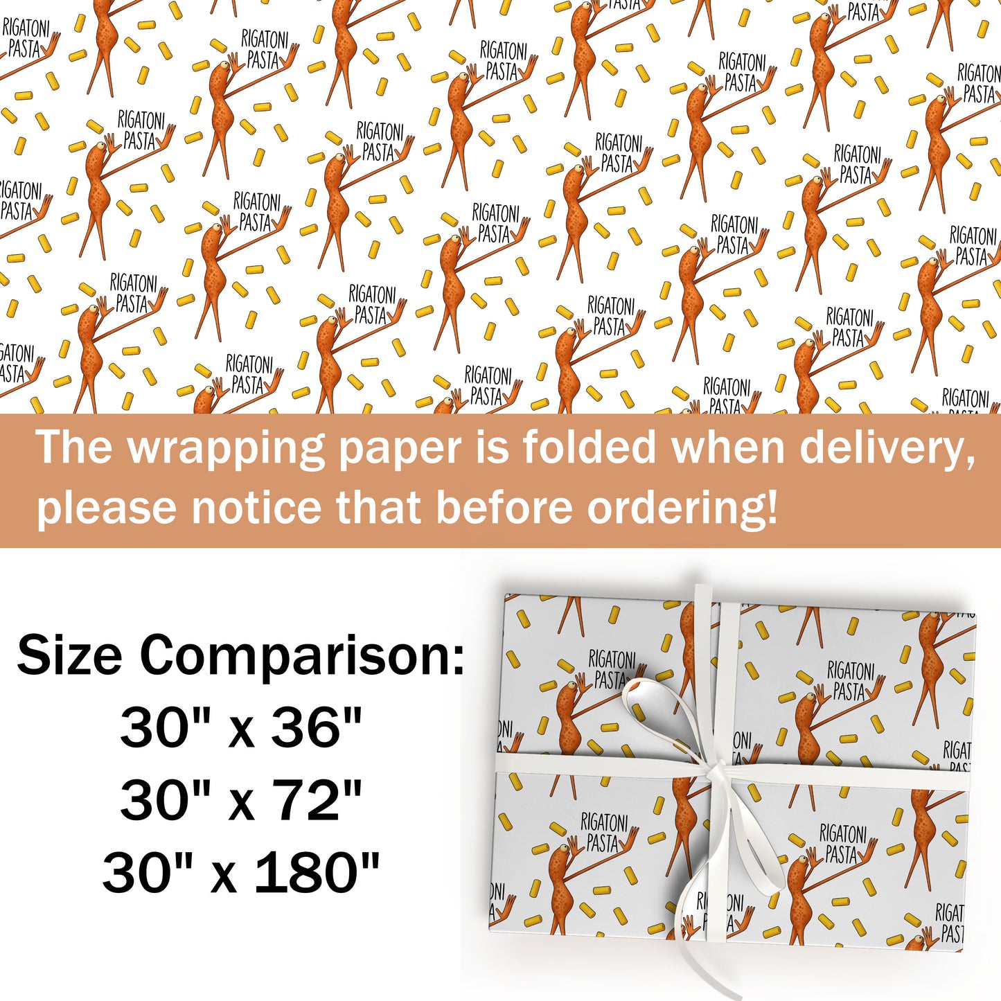 Rigatoni Pasta Marcus The Worm Wrap Gift