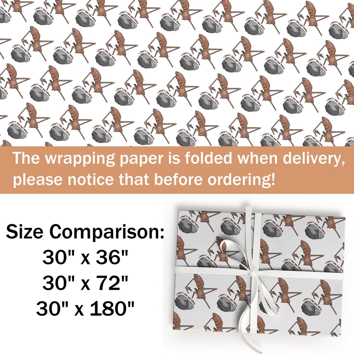 I Don't Like This Rock Wrapping Paper