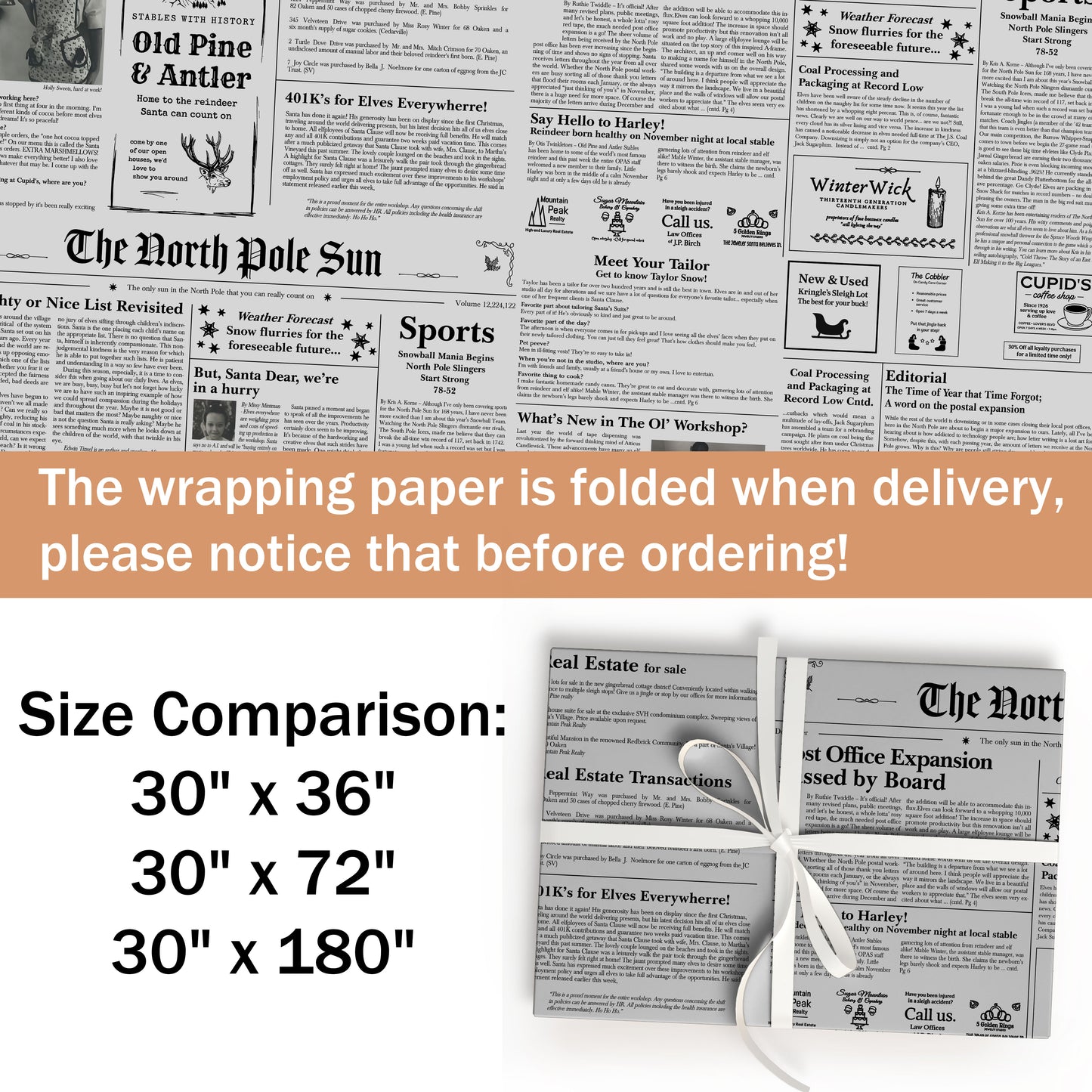 The North Pole Sun Wrapping Paper