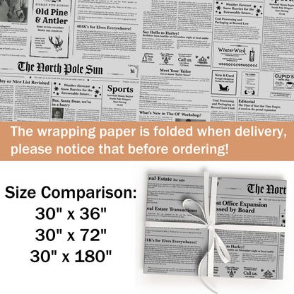 The North Pole Sun Wrapping Paper