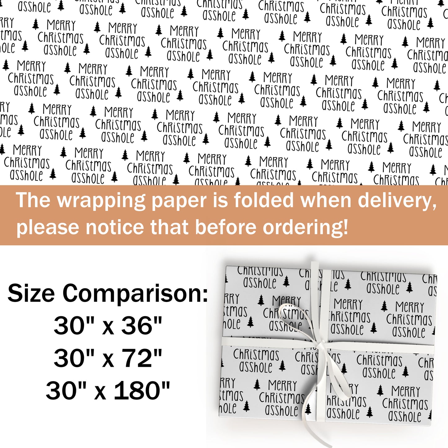 Merry Christmas Funny Wrapping Paper