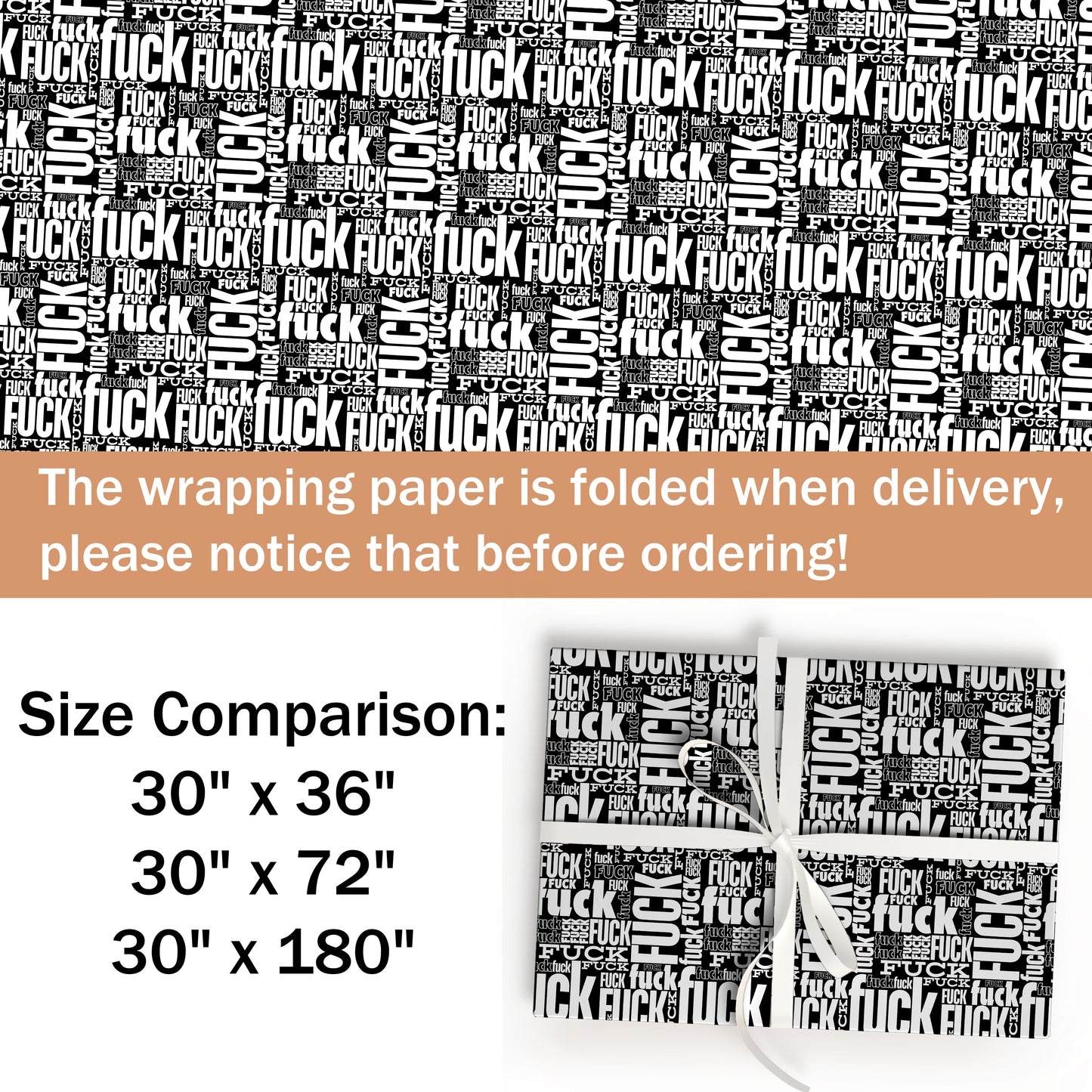 Rude Christmas Wrapping Paper Christmas Gift