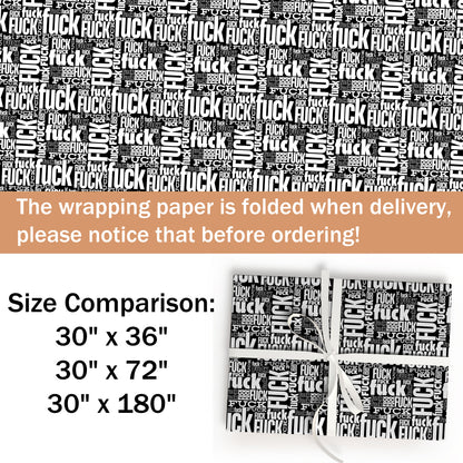 Rude Christmas Wrapping Paper Christmas Gift