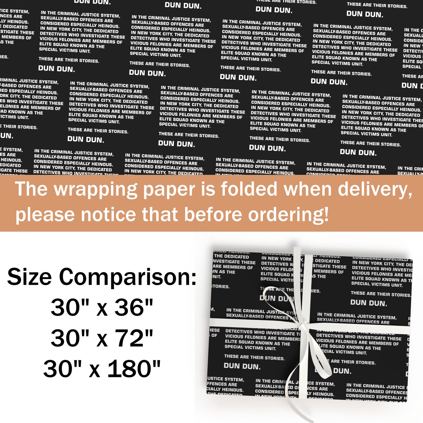 Law And Order Dun Dun Wrapping Paper