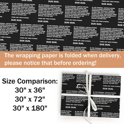 Law And Order Dun Dun Wrapping Paper