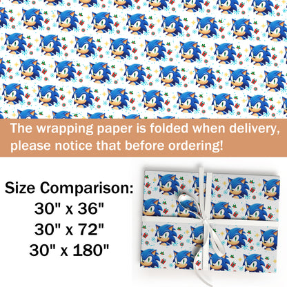 Sonic Christmas Wrapping Paper Rolls