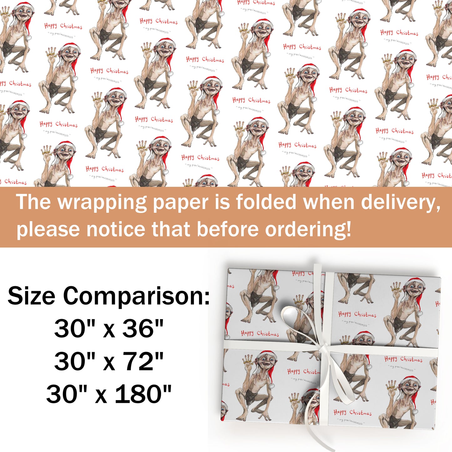 Gollum Wrapping Paper