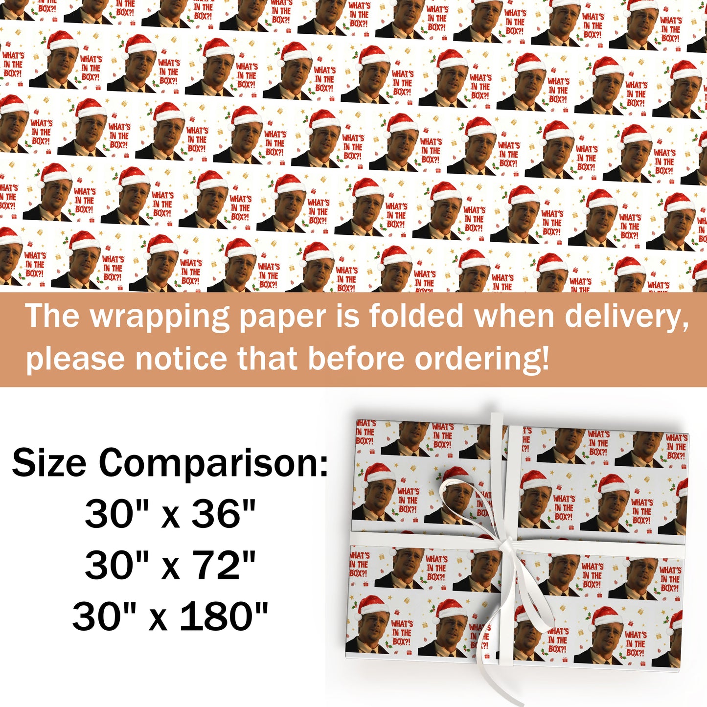 What's In the Box Christmas Wrapping Paper Rolls