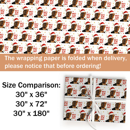 What's In the Box Christmas Wrapping Paper Rolls