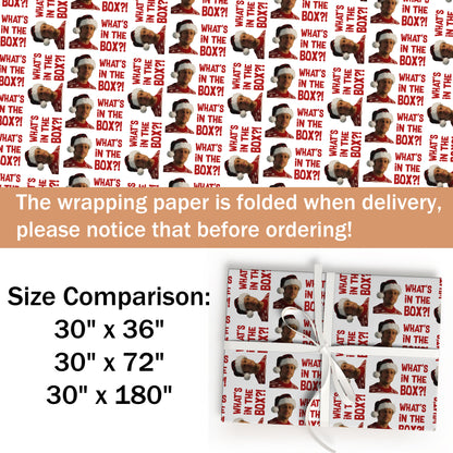 What's In the Box Wrapping Paper - Xmas Gift