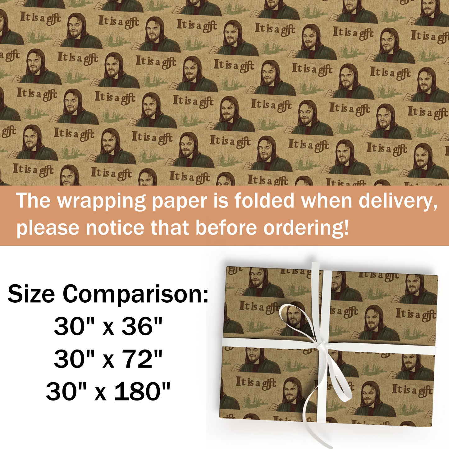 It's A Gift Wrapping Paper Sheet Christmas Gift
