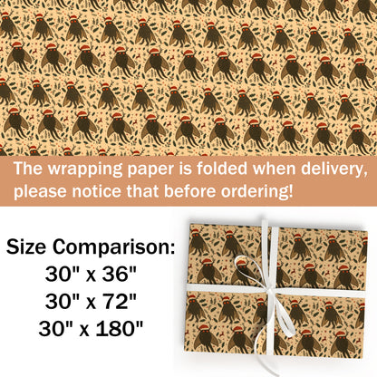 Mothman Merry Wrapping Paper Roll
