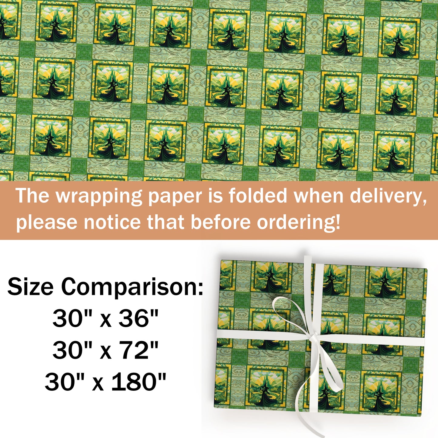 Wicked Inspired Movie Gift Wrap