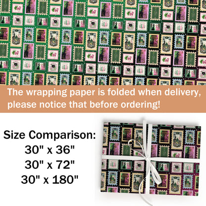 Emerald Witch Wrapping Paper Roll