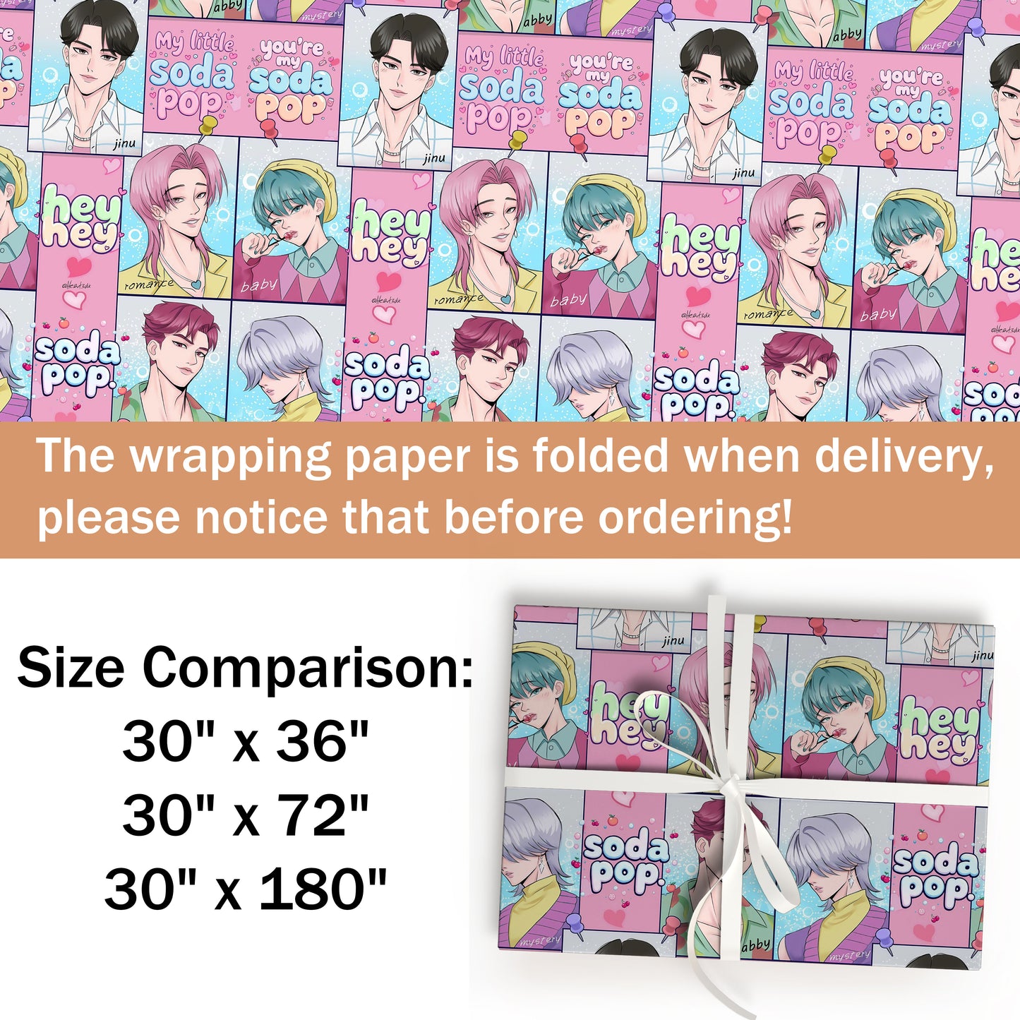 K-pop Demon Hunters Soda Pop Gift Wrap