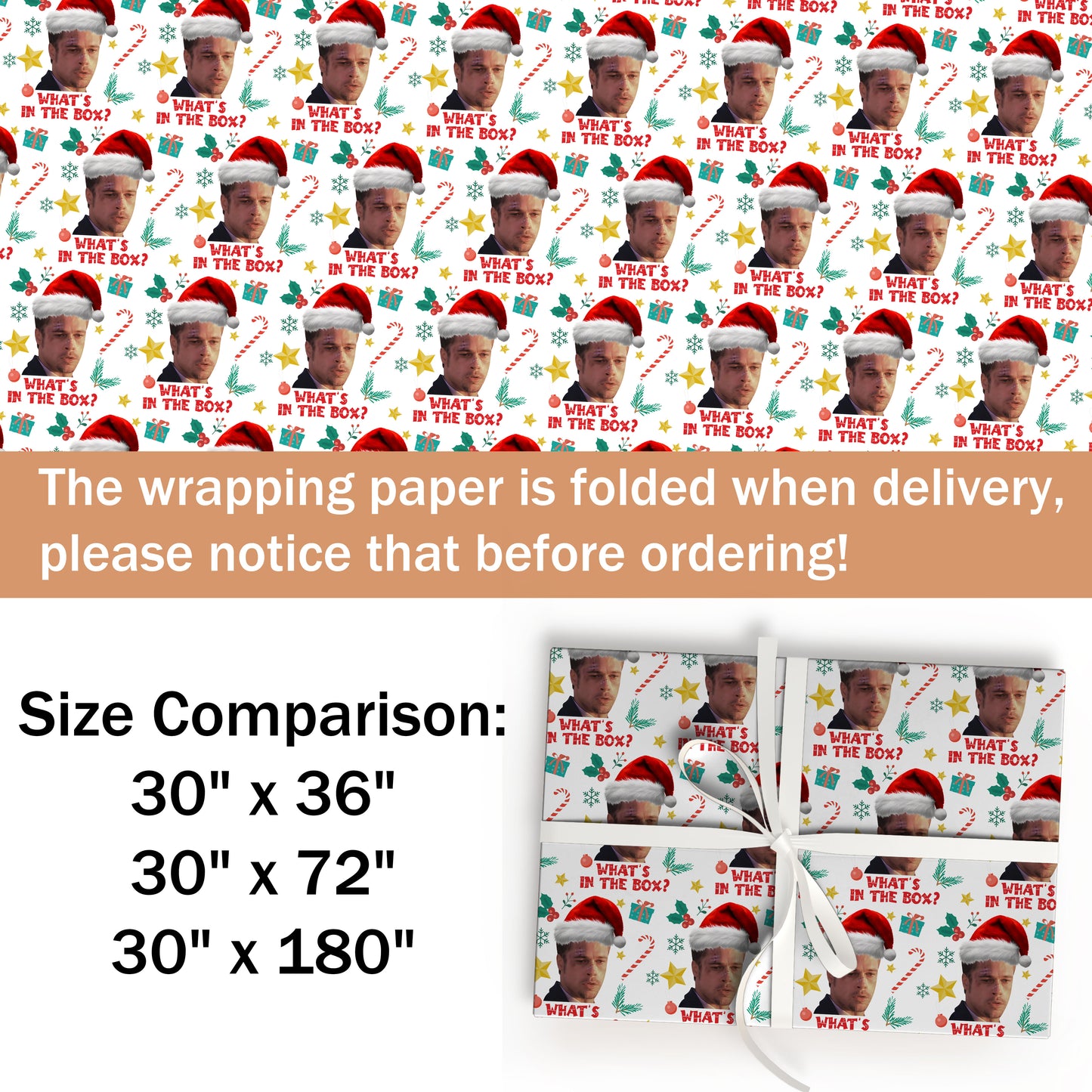 What Is In the Box Wrapping Paper Christmas Gifts