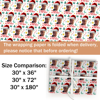 What Is In the Box Wrapping Paper Christmas Gifts