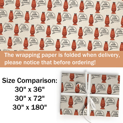 I'm Mildlly Irritated Marcus The Worm Wrapping Paper