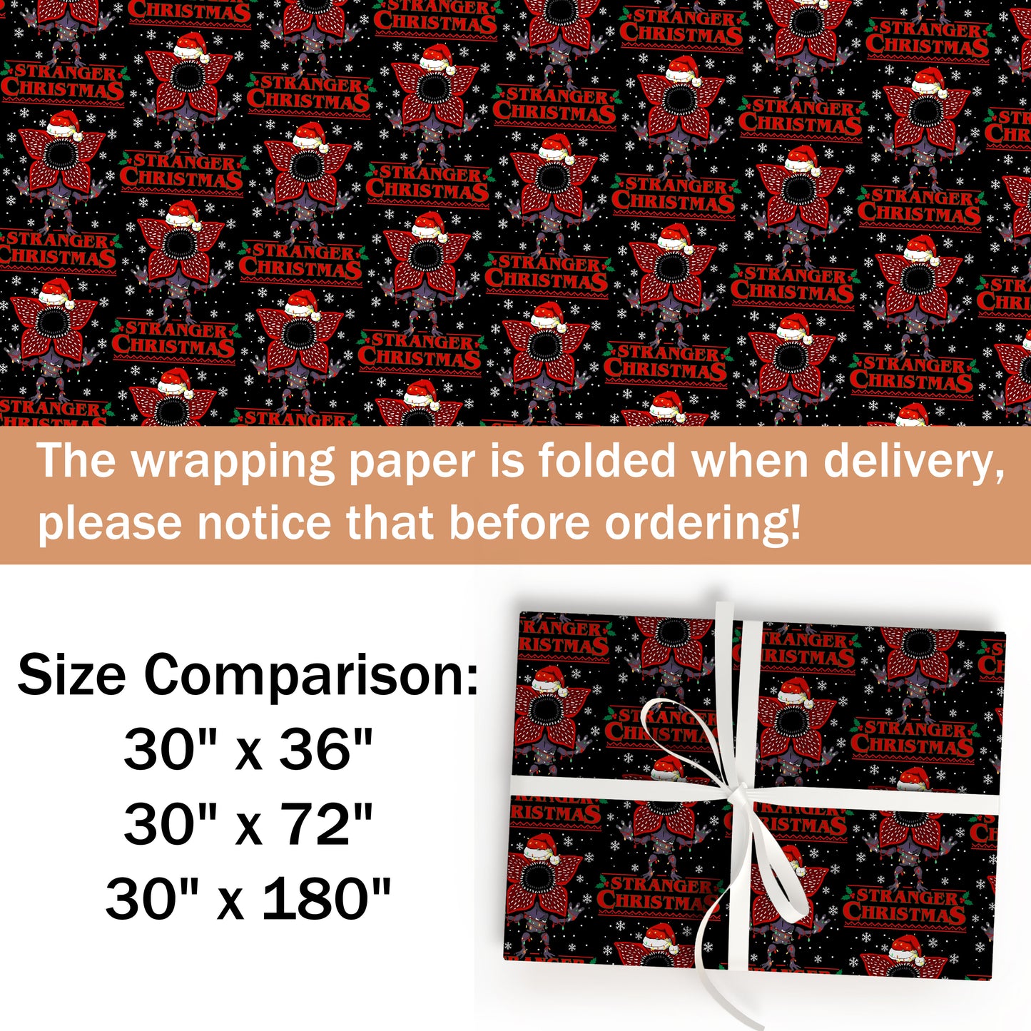 Stranger Things Christmas Wrapping Paper
