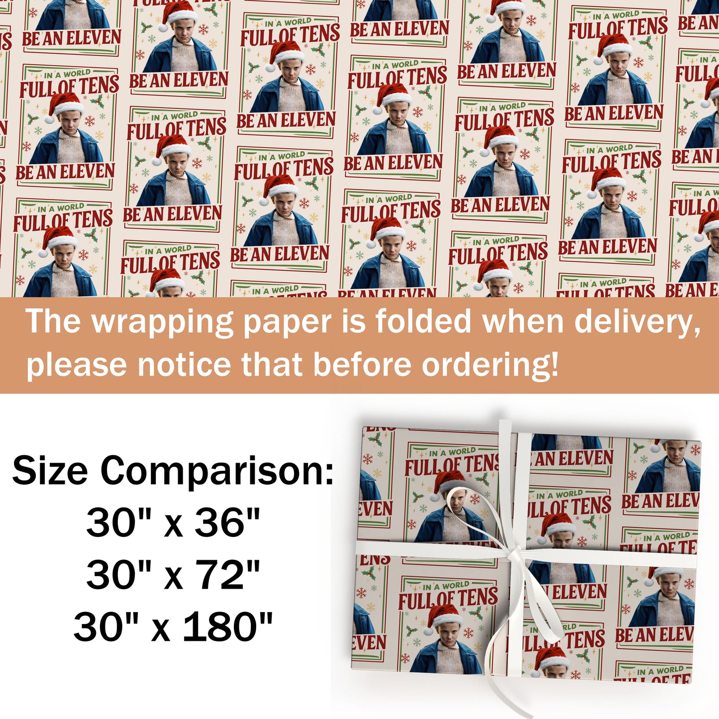 Stranger Things Eleven Wrapping Paper