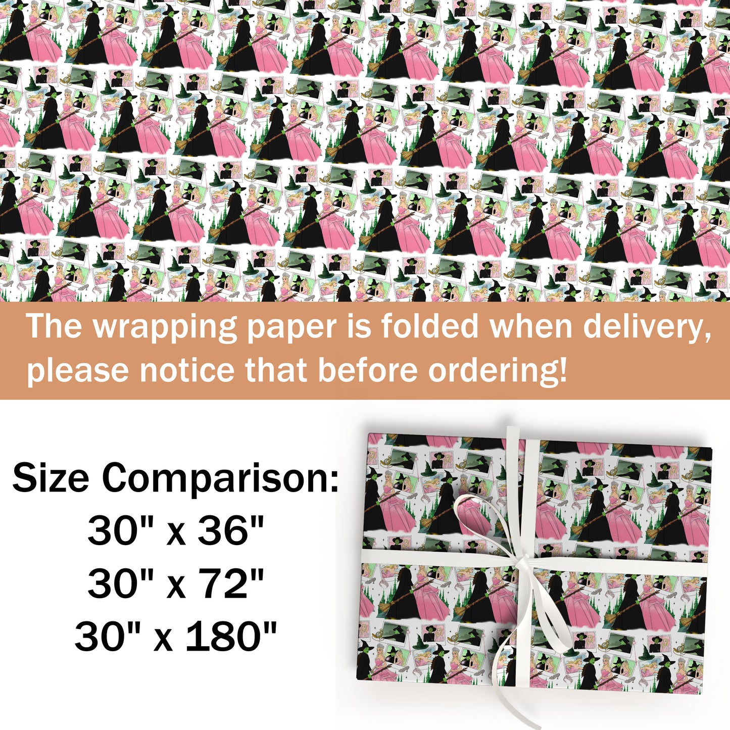 Wicked Movie Holiday Gift Wrap